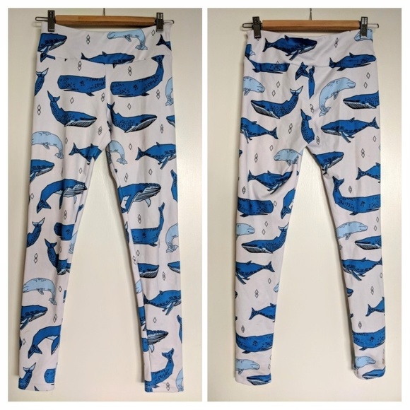society6 Pants - Society 6 Leggings - Whale Pattern Sz. XS